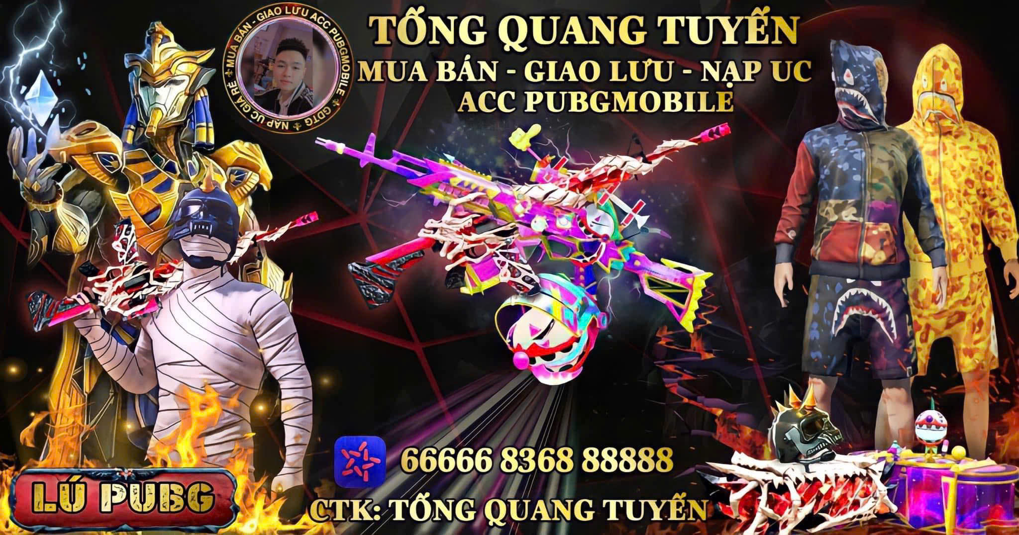 Tống Quang Tuyến - TQTSHOP mua bán, giao lưu acc PUBG Mobile